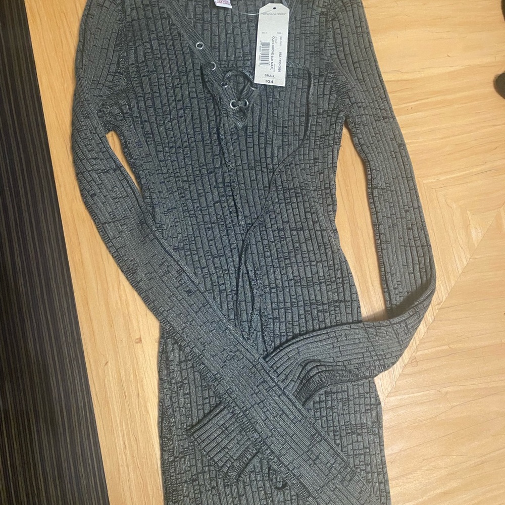 Arizona Jean Company Gray Bodycon Mini Dress
